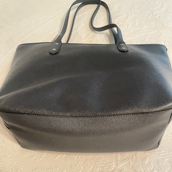 Coach X Grain Zip Top Tote Denim Blue NWOT Bag - Picture 4 of 13